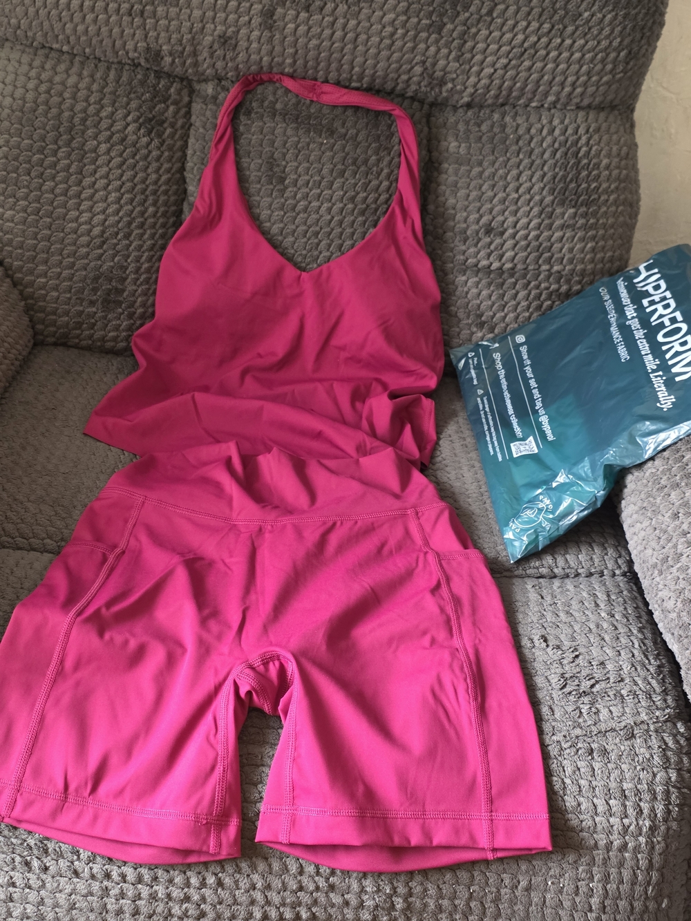 Women’s Wine Active Tank and Shorts Set